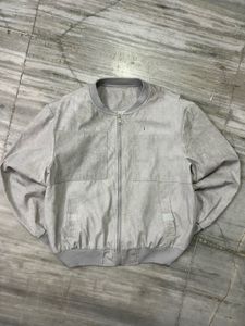 Stylish Grey Bomber Jacket