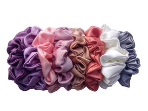 Silk Scrunchie Set - 8 Pack