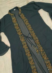 Elegant Grey Ethnic Gown