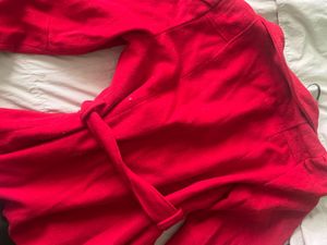 Red Belted Coat