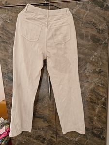 Off White High Waist Jeans