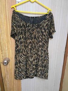 Animal Print Tunic Top