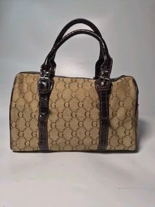 Y2K Guess inspired Monogram Barrel Bag