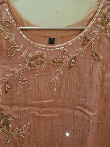 Embellished Pink Kurta