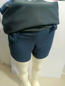 Navy Polka Dot Skort for Casual and Active Wear