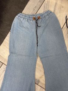Light Wash Flared Denim Jeans