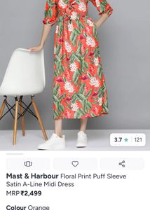 Tropical Print Cut-Out Maxi Dress with pockets