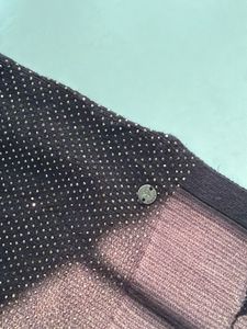 Sparkly Black Knit Vest Top