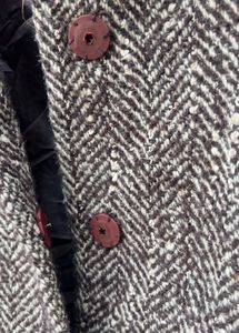 Elegant Brown Tweed Overcoat