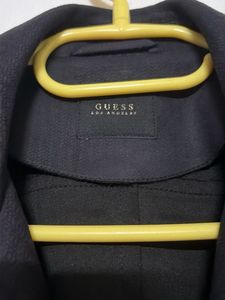 Guess Soft Leather Black stylist Jacket