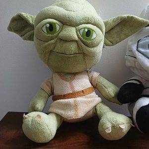 Star Wars Yoda &amp; Stormtrooper Plush Toys