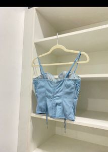 Christian Dior Denim Corset Top