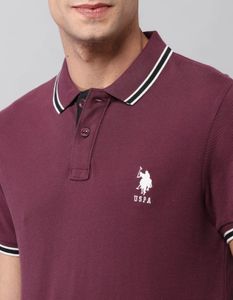 Men's Burgundy Polo Shirt