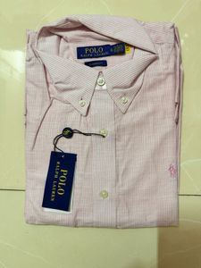 Polo Ralph Lauren Pink Linen Shirt
