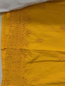 Yellow Chikankari Kurta Set