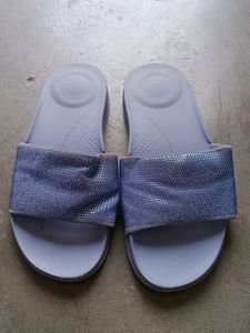 FITFLOP Women's Blue Slides/Flats