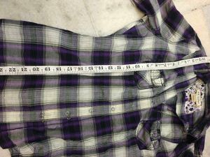 Purple Plaid Button-Up Shirt