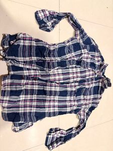 Stylish Plaid Long Sleeve Tunic Shirt