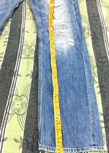 Jeans designer unique piece Blue XXL,Free