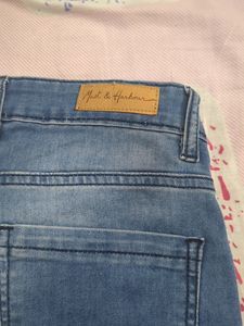 Mast And Harbour Skinny Fit Blue Jeans
