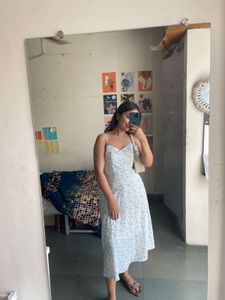 Floral Print Spaghetti Strap Midi Dress