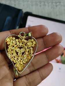 Heart Pendant with Colorful Stones