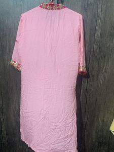 3 piece set  Pink kurta with sharara and dupatta