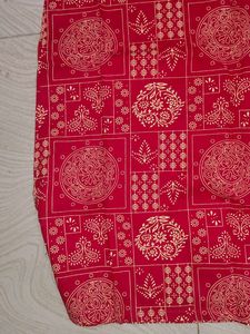 Red Printed Nightgown