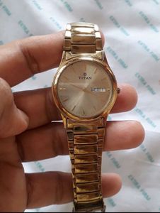 Titan Gold-Tone men Watch