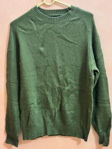 Men's Green Crew Neck Sweater