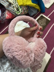 Pink Fuzzy Earmuffs - Stay Cozy!