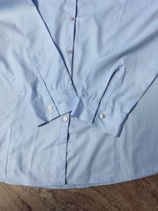 Office Light Blue Shirt for Girls