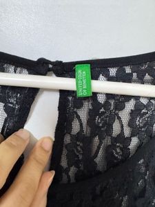 United Colors Of Benetton Lace Jumpsuit - Size S/M