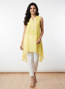 Yellow Sleeveless Top