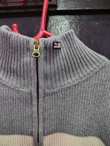Ralph lauren Striped Quarter-Zip cropped Sweater