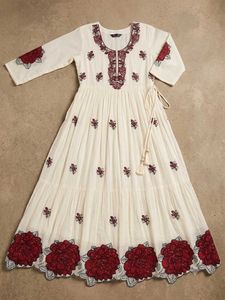 New Embroidered Cotton Umbrella kurta