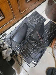 HP Monitor, CPU, Keyboard, Speakers And Mouse