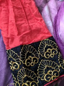Embroidered Pink Kurta Top