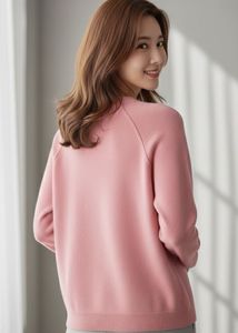 Elegant Pink Pullover Sweater