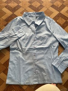 Classic Blue Button-Up Shirt