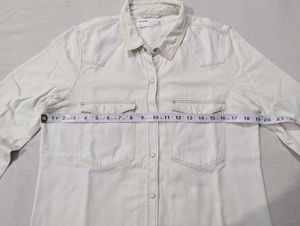 ZARA Classic White Denim Shirt