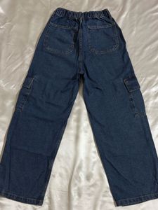 Zudio Blue Denim Cargo Jeans