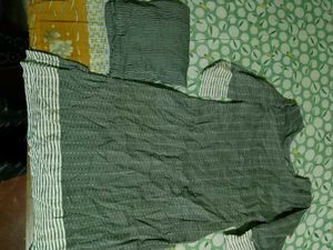 Stylish Grey Striped Kurta