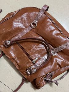 Brown Leather Handbag
