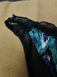 Stylish Printed Briefs with Mesh Sides