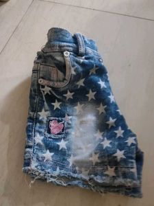 Star Denim Shorts