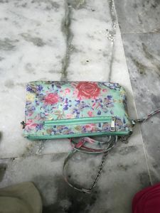 Floral Print Clutch Bag