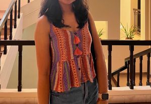 Boho Peplum Top