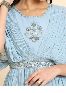 Elegant Blue One pc with belt L