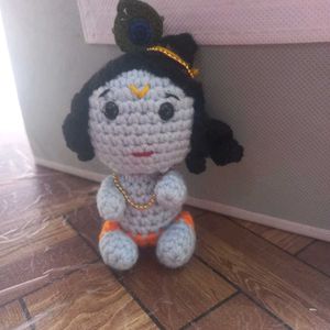 Handmade Crochet Krishna Doll